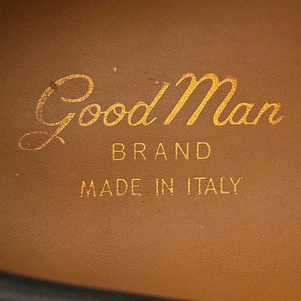 Mens Good Man Brand Edge Sneakers‎ 9 Navy Blue Suede Low Top Made in Italy